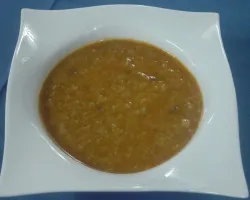 Sopa de hígado con jamón